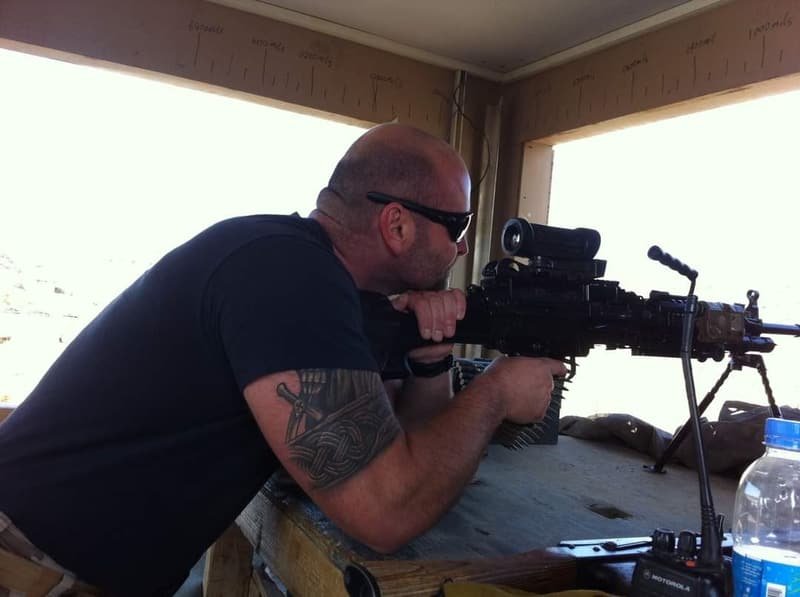 At a fighting position overlooking the approach